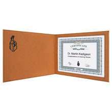 Load image into Gallery viewer, Rawhide 9" x 12" Laserable Leatherette Certificate Holder for 8 1/2" x 11"