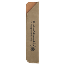 Load image into Gallery viewer, Light Brown 6 1/4" Laserable Leatherette Pen Sleeve