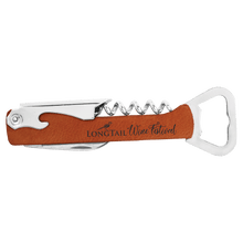 Load image into Gallery viewer, Rawhide Laserable Leatherette Wine Bottle Opener