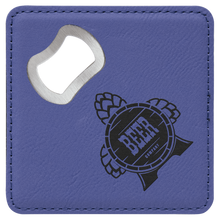 Load image into Gallery viewer, Purple 3 4" x 4" Square Laserable Leatherette 6-Coaster Set