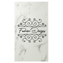 Load image into Gallery viewer, White Marble 5 1/4" x 8 1/4" Laserable Leatherette Sketch Book with Unlined Notepad