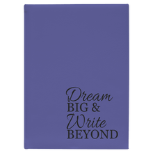 Load image into Gallery viewer, Purple 7" x 9 3/4" Laserable Leatherette Journal with Lined Notepad