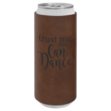 Load image into Gallery viewer, Dark Brown Laserable Leatherette Slim Beverage Holder