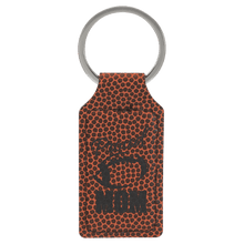 Load image into Gallery viewer, Football 2 3/4" x 1 1/4" Laserable Leatherette Rectangle Keychain