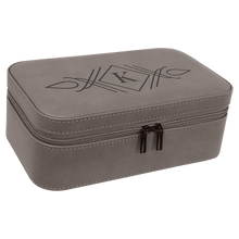 Load image into Gallery viewer, Gray 7 1/2" X 4 1/2" Laserable Leatherette Jewelry Box