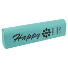 Load image into Gallery viewer, Teal 9 3/4" x 2 1/2" Laserable Leatherette Pill Box