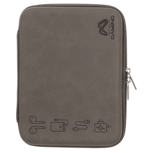Load image into Gallery viewer, Gray 8 1/2" x 6" x 1 3/4" Leatherette Cord Case