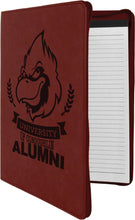 Load image into Gallery viewer, 9 9 1/2" x 12" w/ Zipper Laserable Leatherette Portfolio with Notepad