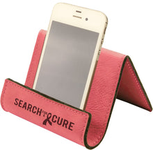 Load image into Gallery viewer, Pink 3 1/2" x 2 1/2" Laserable Leatherette Holder Easel