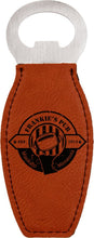 Load image into Gallery viewer, Rawhide Laserable Leatherette Bottle Opener with Magnet