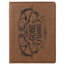 Load image into Gallery viewer, Dark Brown 4 1/4" x 5 1/2" Laserable Leatherette Passport Holder