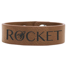 Load image into Gallery viewer, Dark Brown 8 1/2" x 3/4" Laserable Leatherette Youth Cuff Bracelet