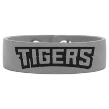 Load image into Gallery viewer, Gray 8 1/2" x 3/4" Laserable Leatherette Youth Cuff Bracelet