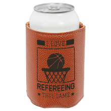 Load image into Gallery viewer, Basketball 3 3/4" Laserable Leatherette Beverage Holder