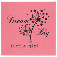 Load image into Gallery viewer, Pink 10" x 10" Laserable Leatherette Wall Decor with Sawtooth Hanger