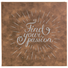 Load image into Gallery viewer, Rustic/Silver 10" x 10" Laserable Leatherette Wall Decor with Sawtooth Hanger