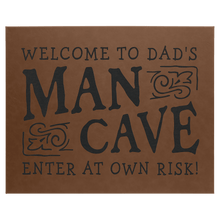 Load image into Gallery viewer, Dark Brown 16" x 20" Laserable Leatherette Wall Decor with Sawtooth Hanger