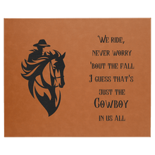 Load image into Gallery viewer, Rawhide 16" x 20" Laserable Leatherette Wall Decor with Sawtooth Hanger