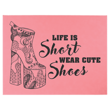 Load image into Gallery viewer, Pink 16" x 20" Laserable Leatherette Wall Decor with Sawtooth Hanger