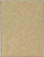 Load image into Gallery viewer, Light Brown 8" x 10" Laserable Leatherette Plaque