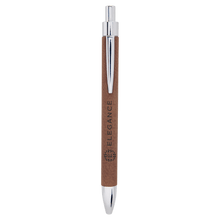 Load image into Gallery viewer, Dark Brown Laserable Leatherette Pen