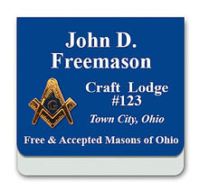 Load image into Gallery viewer, 3x3 Folded Pocket Badge with Cast Emblem