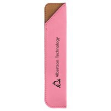 Load image into Gallery viewer, Pink 6 1/4" Laserable Leatherette Pen Sleeve
