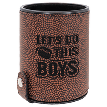 Load image into Gallery viewer, Football Laserable Leatherette Dice Cup with 5 Dice
