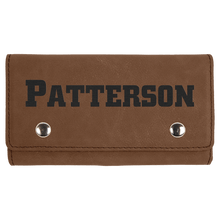 Load image into Gallery viewer, Dark Brown Laserable Leatherette Card &amp; Dice Set
