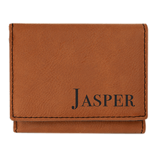 Load image into Gallery viewer, Rawhide 3" x 4" Laserable Leatherette Trifold Wallet

