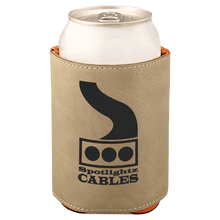 Load image into Gallery viewer, Light Brown 3 3/4" Laserable Leatherette Beverage Holder
