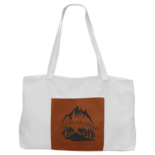 Load image into Gallery viewer, White Bag with 5" Rawhide 19" x 12" Laserable Leatherette Gusset
