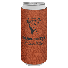 Load image into Gallery viewer, Basketball Laserable Leatherette Slim Beverage Holder
