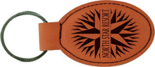Load image into Gallery viewer, Rawhide 3" x 1 3/4" Laserable Leatherette Oval Keychain

