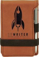 Load image into Gallery viewer, Rawhide 3 1/4" x 4 3/4" Laserable Leatherette Mini Notepad with Pen
