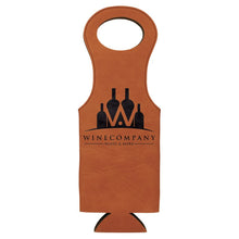 Load image into Gallery viewer, Rawhide Laserable Leatherette Wine Bag
