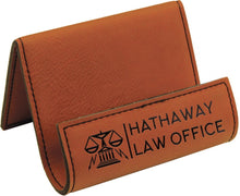 Load image into Gallery viewer, Rawhide 3 1/2" x 2 1/2" Laserable Leatherette Holder Easel
