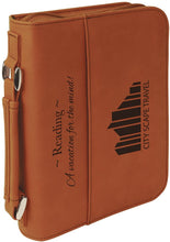 Load image into Gallery viewer, Rawhide 6 3/4" x 9 1/4" Leatherette Book/Bible Cover with Handle &amp; Zipper
