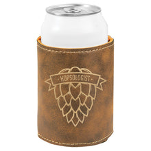Load image into Gallery viewer, Rustic/Gold 3 3/4" Laserable Leatherette Beverage Holder
