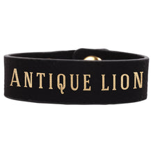 Load image into Gallery viewer, Black/Gold 8 1/2" x 3/4" Laserable Leatherette Youth Cuff Bracelet
