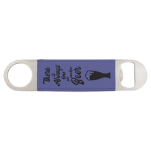 Load image into Gallery viewer, Purple 1 1/2" x 7" Laserable Leatherette Bottle Opener
