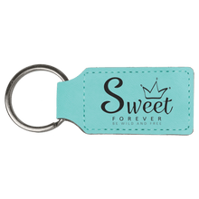 Load image into Gallery viewer, Teal 2 3/4" x 1 1/4" Laserable Leatherette Rectangle Keychain
