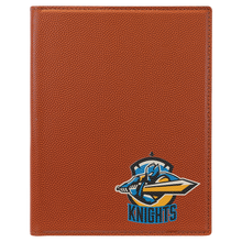 Load image into Gallery viewer, Basketball 7" x 9" Laserable Leatherette Small Portfolio with Notepad
