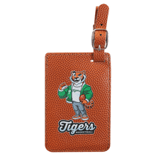 Load image into Gallery viewer, Basketball 4 1/4" x 2 3/4" Laserable Leatherette Luggage Tag

