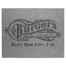 Load image into Gallery viewer, Gray 16" x 20" Laserable Leatherette Wall Decor with Sawtooth Hanger
