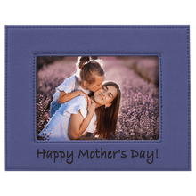Load image into Gallery viewer, Purple 5" x 7" Laserable Leatherette Photo Frame
