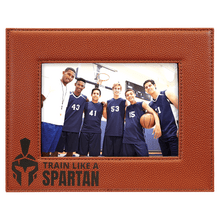 Load image into Gallery viewer, Basketball 5" x 7" Laserable Leatherette Photo Frame
