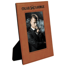 Load image into Gallery viewer, Rawhide 5" x 7" Laserable Leatherette Photo Frame
