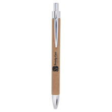 Load image into Gallery viewer, Light Brown Laserable Leatherette Pen
