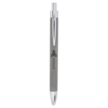 Load image into Gallery viewer, Gray Laserable Leatherette Pen
